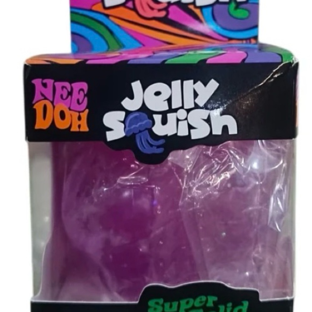 Jelly Squish Pink Sensory Toy. Box isn’t in perfect condition. Generic brand.